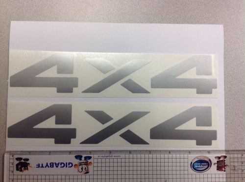 (2) 4x4 decals / stickers chevy gmc dodge ford toyota nissian truck decal silver
