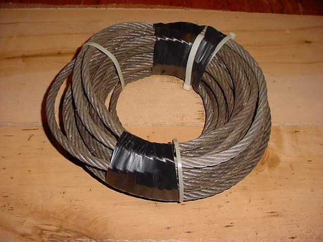 Cable 35 ft steel 7 strand 3/8"