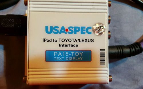 Pa15toy usa spec - ipod interface cable with auxiliary input