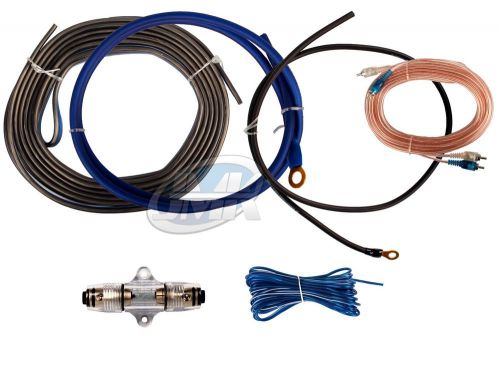 8 gauge amp kit amplifier install wiring complete 8 ga installation cables 1500w