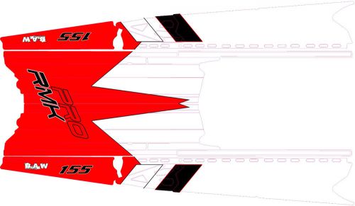 Polaris rush pro-rmk 600/800 snowmobile sled 155 tunnel wrap decals stikers