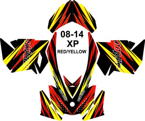 Ski doo snowmobile wrap kit rev,xp, xr,xs,xm 08-16  lightning v1 basic sticker