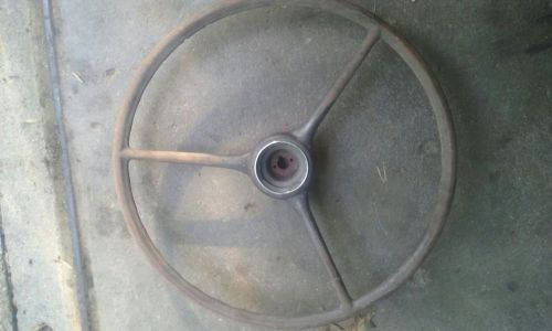 Vintage steering wheel 17&#034; hot rod gasser rat custom flathead hemi ford 32 36 40