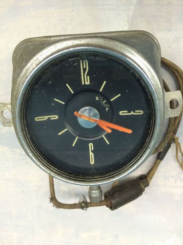 Rare vintage 1949 geo w borg corp. automobile clock car part usa chicago