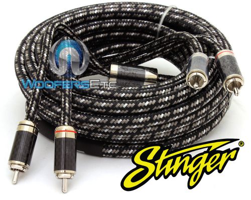 Stinger si9220 pro 2-channel 20 ft male pure silver rca 9000 interconnect cable