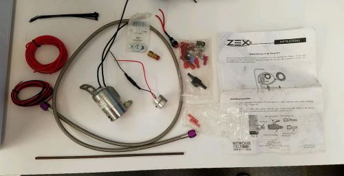Zex 82010b nitrous oxide systems nitrous purge kit -4 an blue led light