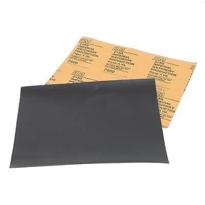 3m sandpaper sheets wet or dry 9" lenx5.5" width 2500 grit silicon carbideof50
