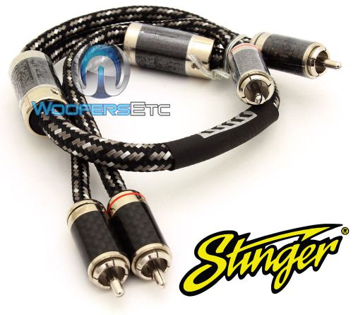 Stinger si921.5 2-channel 1.5 ft male pure silver rca 9000 interconnect cable