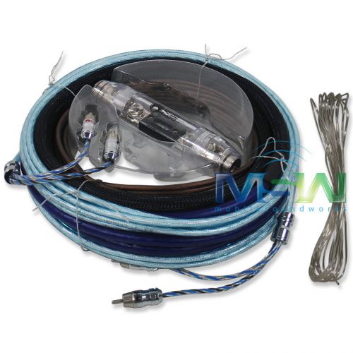 New re audio wk-4a 4 awg gauge premium car amplifier amp installation wiring kit