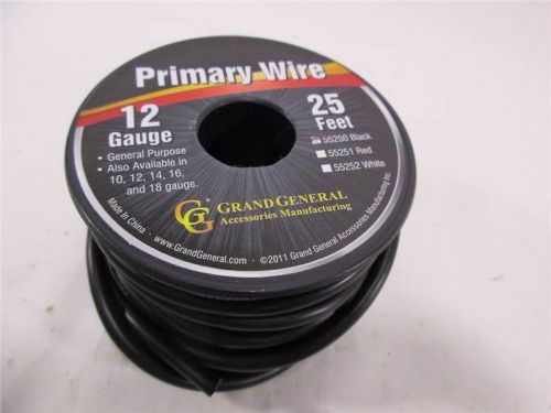 Grand general 55250 black 12-gauge primary wire
