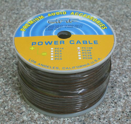 Power cable black 8 gauge 250 ft - free same day shipping!