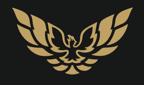 Trans am firebird large eagle hood graphic decal sticker gold bird