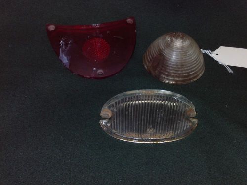 1957 chevy tail and turnsignal light lenses auto parts vintage