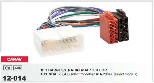 Carav 12-014 iso harness adapter for car audio hyundai 2004+, kia 2004+