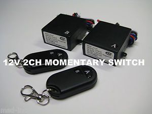 12v momentary 2 channels 12vout dc contact relay remote control a b switch rm22