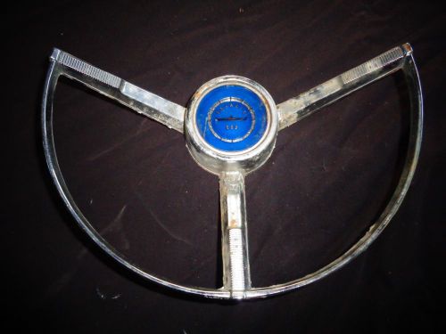 1963 1964 ford galaxie 500 chrome steering wheel horn ring center c3aa-13a800