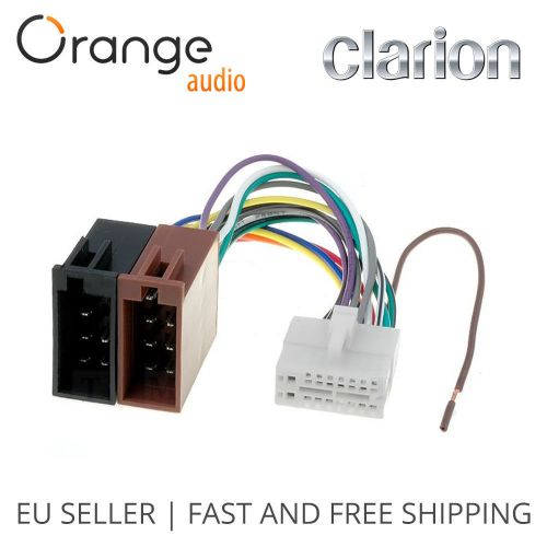 Clarion 16 pin to iso lead wiring loom power adaptor wire radio connector