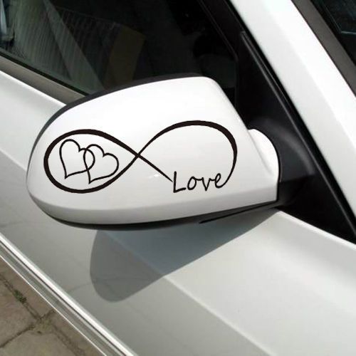 Love infinity forever quote small car sticker vinyl bumper art decorative decals