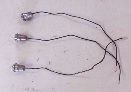 1955 1956 1957 chevy  instrument panel light sockets #5 - lot of 3  - working