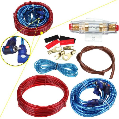1500w 10ga car audio amp power cable subwoofer amplifier wiring with agu fuse