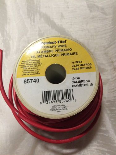 10 gauge red 50 ft awg primary wire stranded