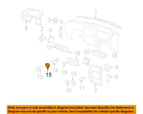 Ford oem cluster switches-socket ring f81z15k040aa
