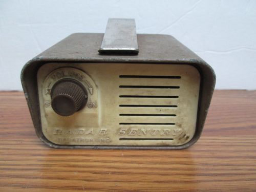 Vintage 60&#039;s collectable radatron radar sentry radar detector w/clip -no antenna