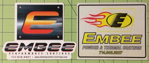 Embee performance coatings vintage decals stickers santa ana ca