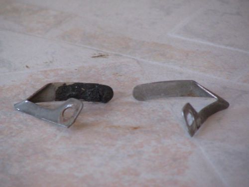 1969 mopar plymouth road runner windshield base trim molding end clips - pair