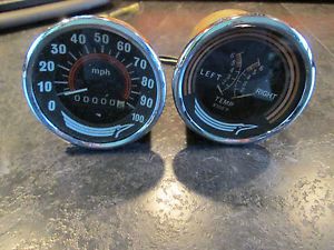 Vintage chaparral snowmobile temp and speed guages