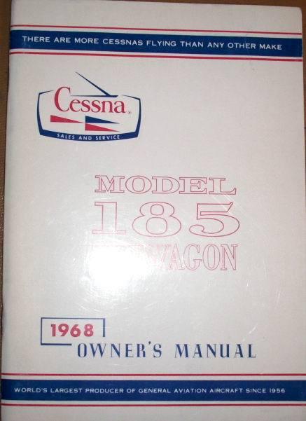 1968  cessna 185 skywagon owner's manual