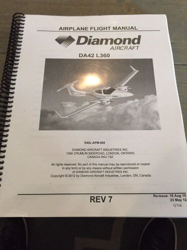 Diamond da42 l360 airplane flight manual