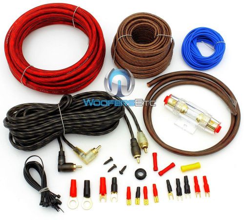 Focal pk8 8 gauge performance complete car power amplifier wiring install kit