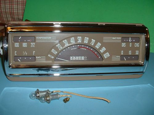 1946 chevrolet truck speedometer, gauge cluster 1940,1941, 1942,&amp; gmc, rare nice
