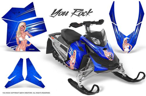 Ski-doo rev xp snowmobile sled creatorx graphics kit wrap decals yrbl
