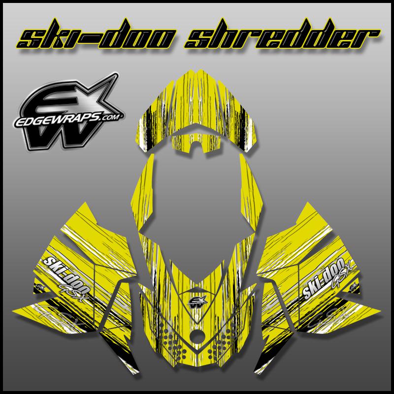 Ski doo rev, xp, mxz, renegade, summit, freeride,- 8/12 yellow shredder