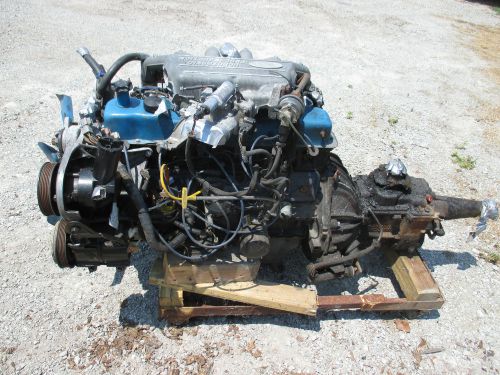 Ford 300 6 cylinder complete engine &amp; 4 speed transmission out of a 1989 f250