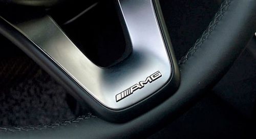 All mercedes benz steering wheel aluminum badge amg emblem 35mm x 4mm