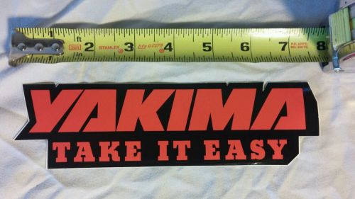 Yakima take it easy sticker decal