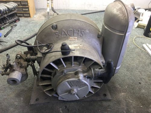 Vintage fichtel sachs km48 2 cycle gas rotary engine motor nsu / wankel 8ps