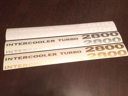 Mitsubishi pajero intercooler turbo 2800 decals stickers graphics logo set kit