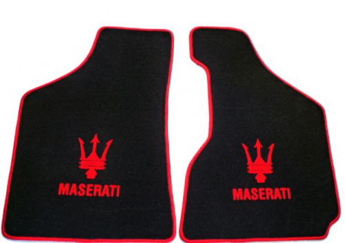 Maserati biturbo spyder black - red velours mat set