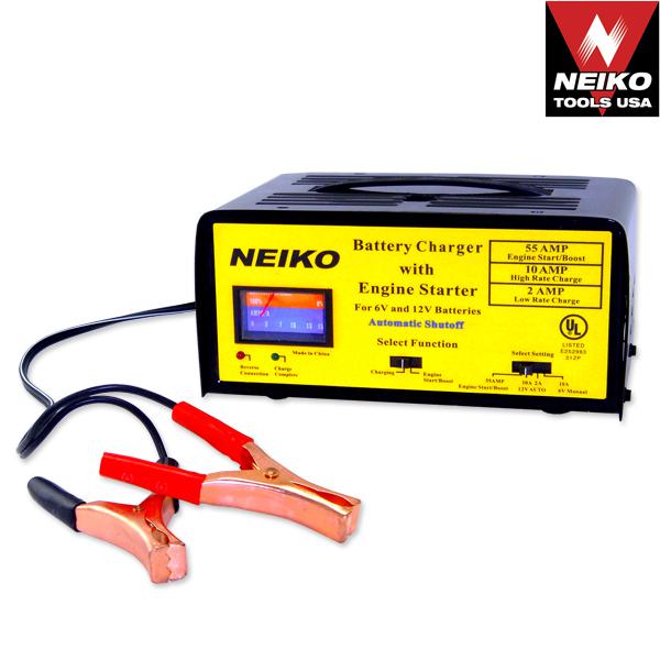 Neiko 2/10/55 amp battery charger engine starter automotive tools car rv boat 