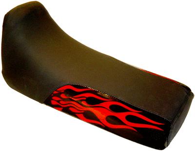 Yamaha blaster gripper carrera red graphic flame atv seat cover  #ghg6043sccycn7