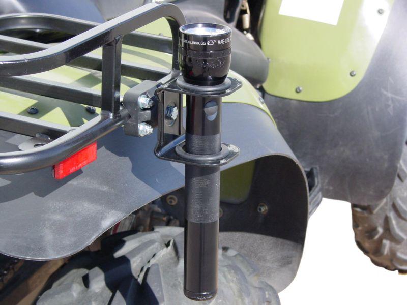 Rrf - atv accessory: flashlight holder for all brands of atvs/quads/fourwheelers