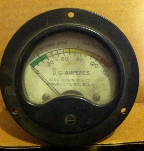 Vintage  berg-gibson amperes gauge- nice