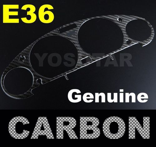 X1 genuine carbon dashboard instrument gauge trim for bmw 3 series e36 m3 92-98