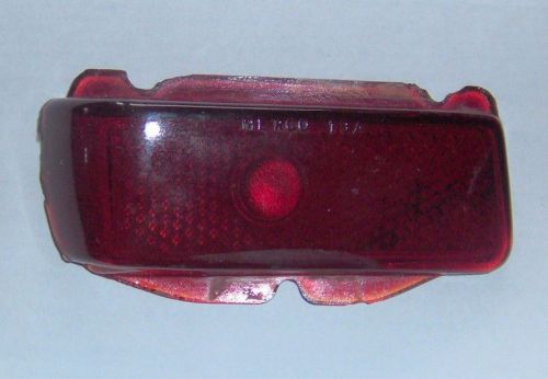 1941 mercury tail light lens driver side used original merco 19a dark red glass