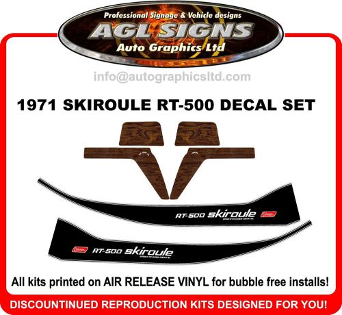 1971 skiroule rt-500 decal kit , reproductions