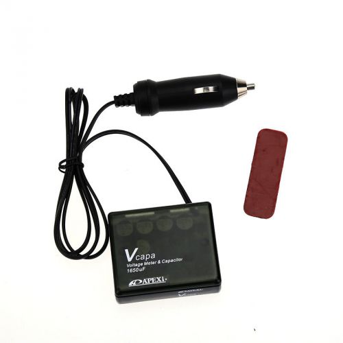 Black rc1020 car voltage stabilizer regulator meter capacitor display voltmeter